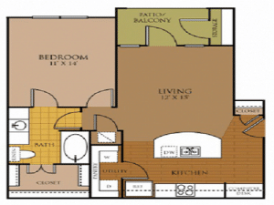 One bedroom apartment for rent in San Antonio, TX