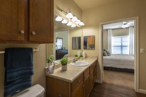 Three-Bedroom-Apartments-in-San-Antonio-Texas-Model-Bathroom-with-View-to-Bedroom